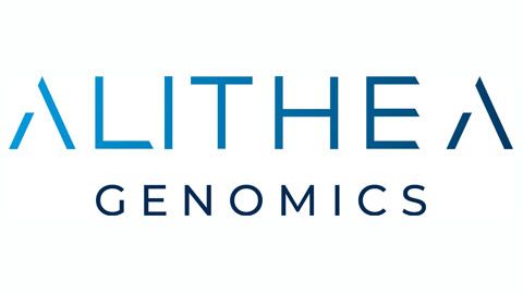 A logo for the brand Alithea Genomics