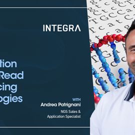 Headshot of Andrea Patrignani next to the title of his presentation “An Introduction to Long-Read Sequencing Technologies” 