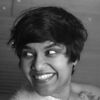 Black and white headshot of Anoutia Allymohamed.