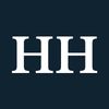 The initials HH against a black background.